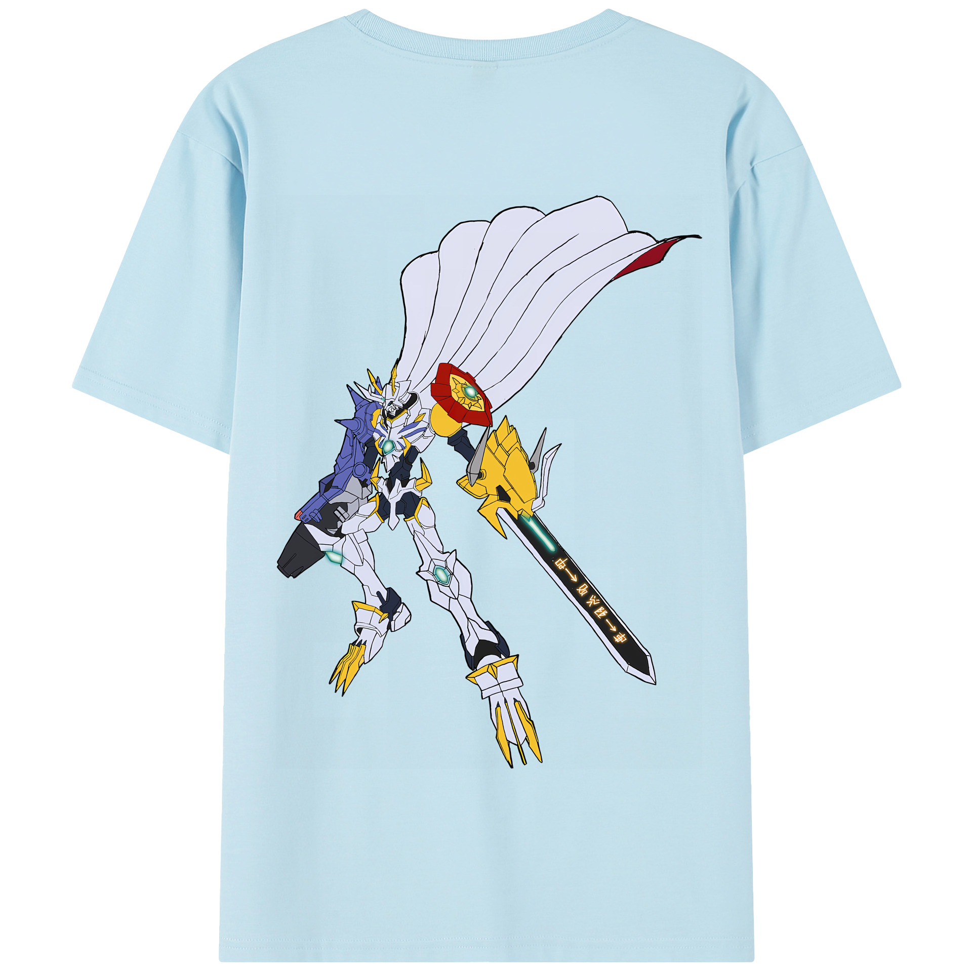 （画像用） Digimon デジタルモンスター/デジモン 綿100％半袖Tシャツ（背面プリント）